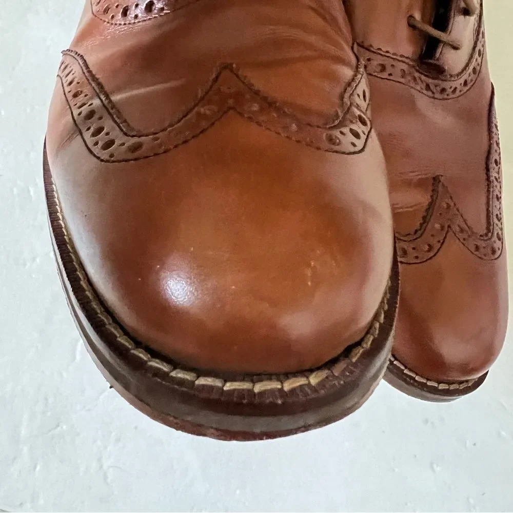 Cole Haan Men’s Wingtip Oxford with Nike Air Brown size 10